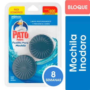 PATO PURIFIC PASTILLA PARA MOCHILA 80gr x 2u